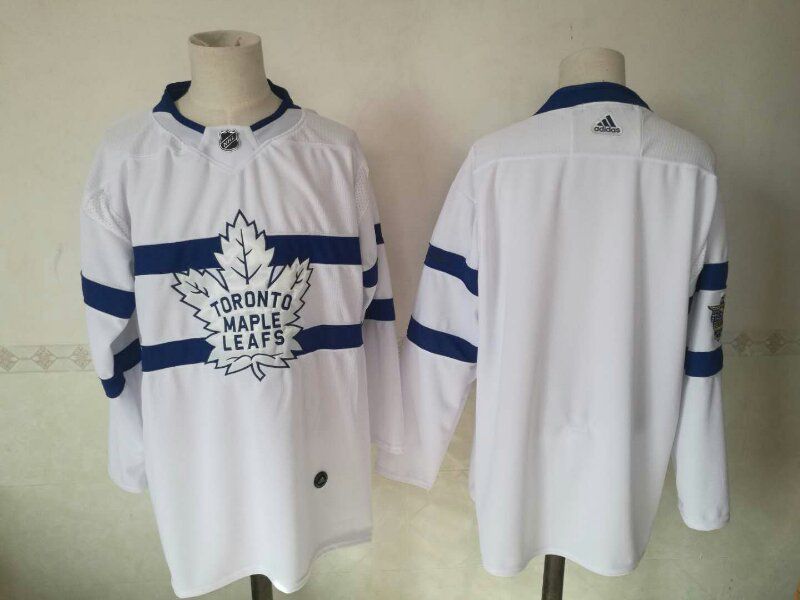 Men Toronto Maple Leafs Blank White Adidas AD NHL Jerseys